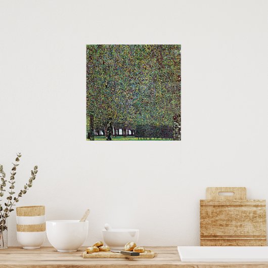 Poster Le parc de Gustav Klimt (Cuisine)