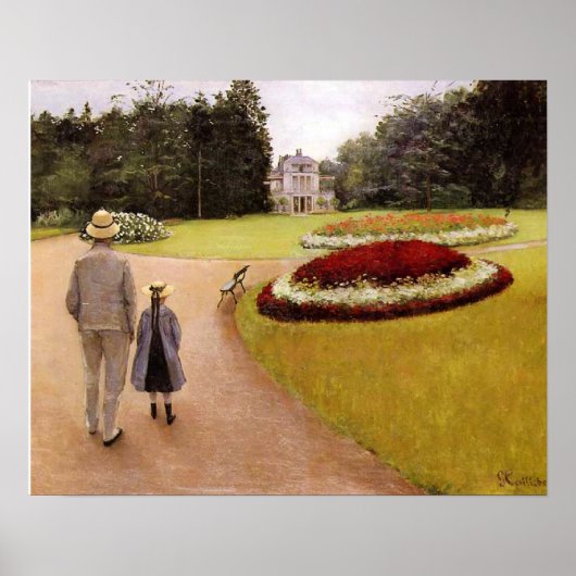 Poster Le Parc de la Propriété Caillebotte, (Devant)