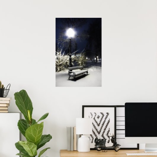 Poster Le parc de neige (Bureau à domicile)