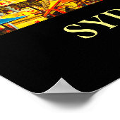 Poster Le parc funpark Sydney Luna Park décoré de murs de (Coin)