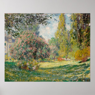 Poster Le Parc Monceau (1876) de Claude Monet