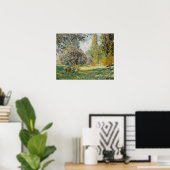 Poster Le Parc Monceau (1876) par Claude Monet (Bureau à domicile)