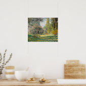 Poster Le Parc Monceau (1876) par Claude Monet (Cuisine)