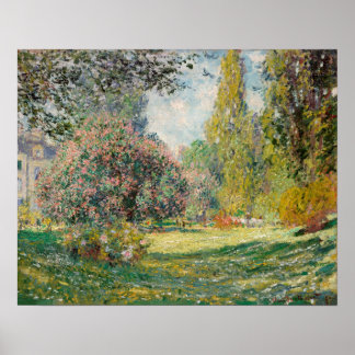 Poster Le Parc Monceau (1876) par Claude Monet