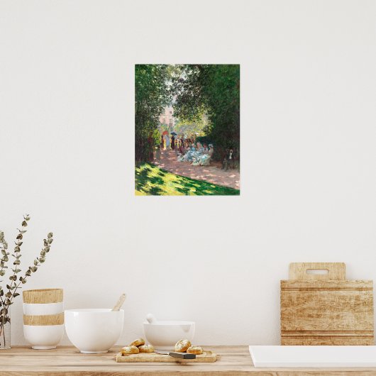 Poster Le Parc Monceau (1878) par Claude Monet (Cuisine)