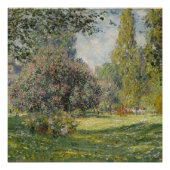Poster Le Parc Monceau - Claude Monet (Devant)