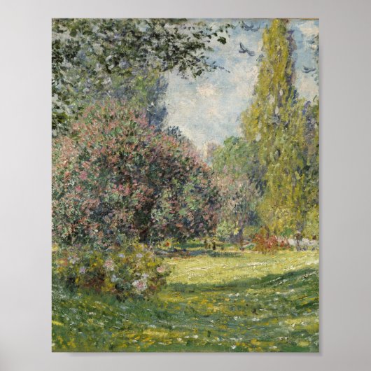 Poster Le Parc Monceau - Claude Monet (Devant)