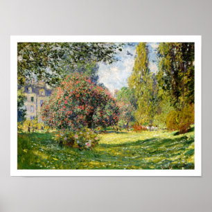 Poster Le Parc Monceau par Claude Monet