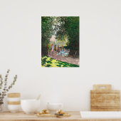 Poster Le Parc Monseau par Claude Monet (Cuisine)