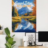 Poster Le Parc national de Grand Teton (Bureau à domicile)