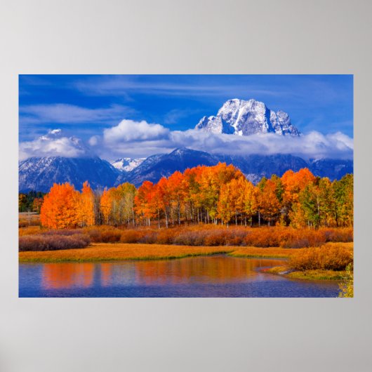 Poster Le Parc national de Grand Teton | Wyoming (Devant)