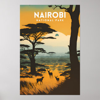 Poster Le Parc national de Nairobi