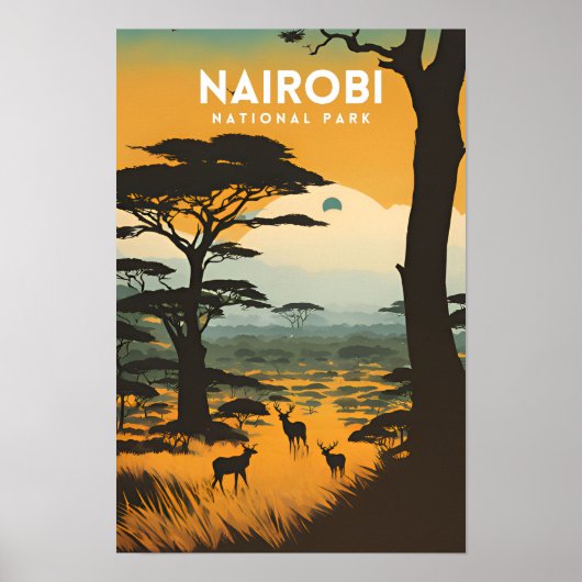 Poster Le Parc national de Nairobi (Devant)