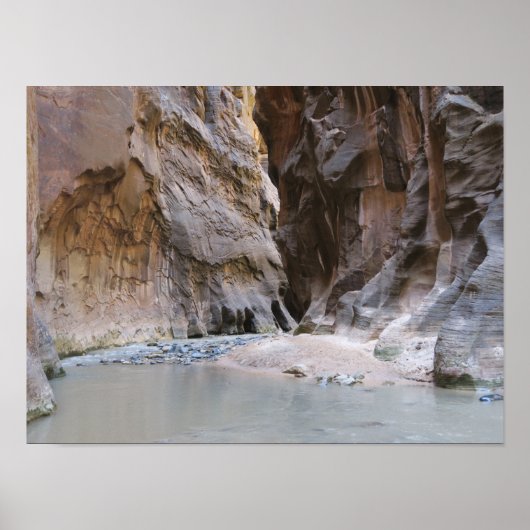 Poster Le Parc national de Narrows Zion (Devant)