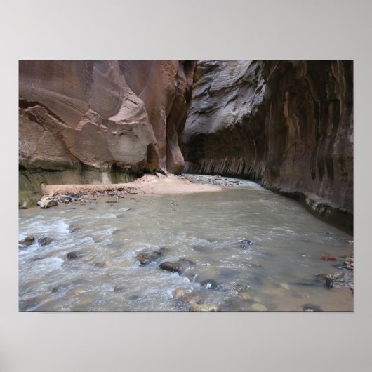 Poster Le Parc national de Narrows Zion (Devant)