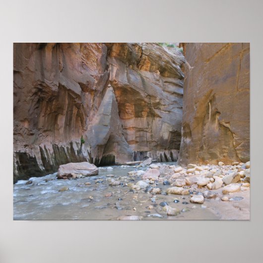 Poster Le Parc national de Narrows Zion (Devant)