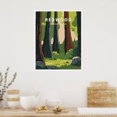 Poster Le parc national de Redwood (Cuisine)