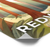 Poster Le parc national de Redwood | Aquarelle (Coin)