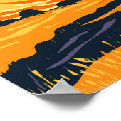 Poster Le parc national des Broads Vintage Angleterre (Coin)