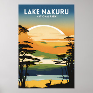 Poster Le Parc national du lac Nakuru