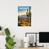 Poster Le Parc national du Saguaro (Bureau à domicile)