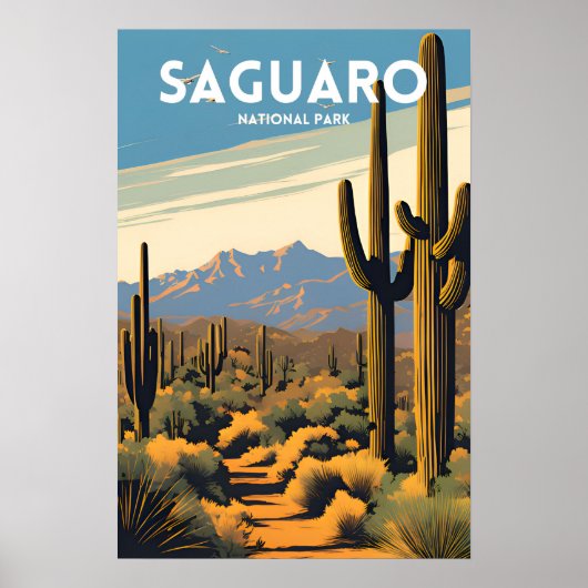 Poster Le Parc national du Saguaro (Devant)