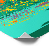 Poster Le parc national Kejimkujik Brook Canada Rétro (Coin)