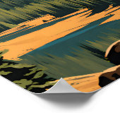 Poster Le Parc national volcanique de Lassen (Coin)