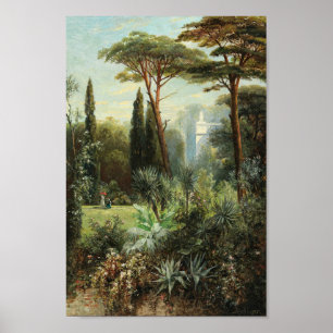 Poster Le parc romantique du château   Franz Xaver Birkin