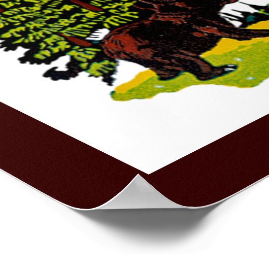 Poster Le parc Yellowstone (Coin)