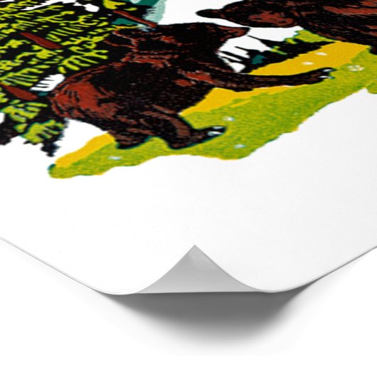 Poster Le parc Yellowstone (Coin)