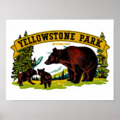 Poster Le parc Yellowstone (Devant)