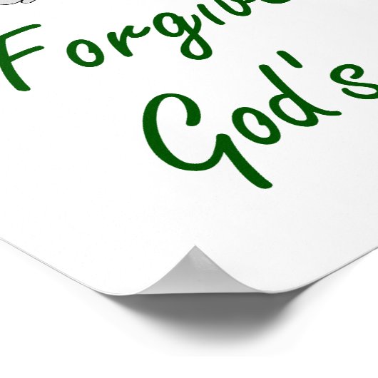 Poster Le pardon est le commandement de Dieu - Citations  (Coin)