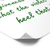 Poster Le Pardon Est Le Parfum - Citations De Pardon (Coin)