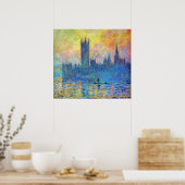 Poster Le Parlement de Londres en hiver de Claude Monet (Cuisine)