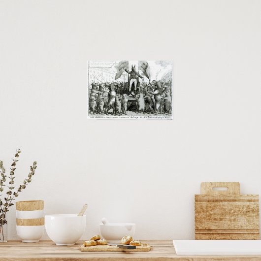 Poster Le Parlement de Smithfield : le suffrage universel (Cuisine)