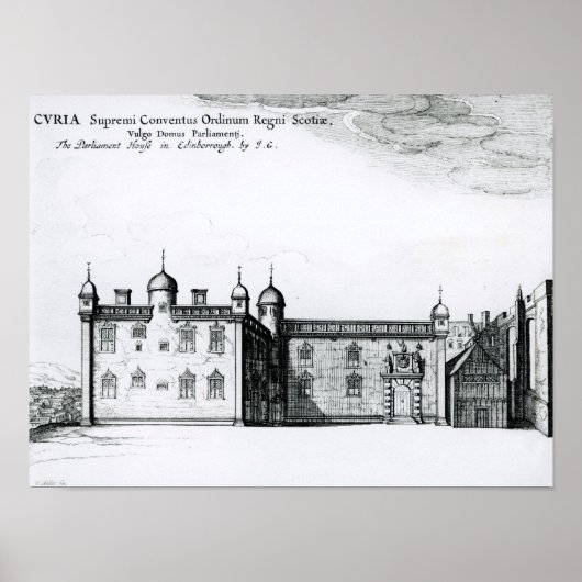 Poster Le Parlement d'Édimbourg (Devant)