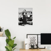 POSTER LE PARTENAIRE DE CLYDE, BONNIE PARKER, FAIT UN POS (Bureau à domicile)