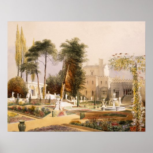 Poster Le Parterre dans les Jardins de Wilton, le siège d (Devant)