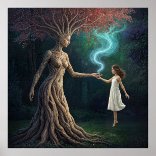 Poster « Le passage boisé d'Eirene » – Une réalité surréa