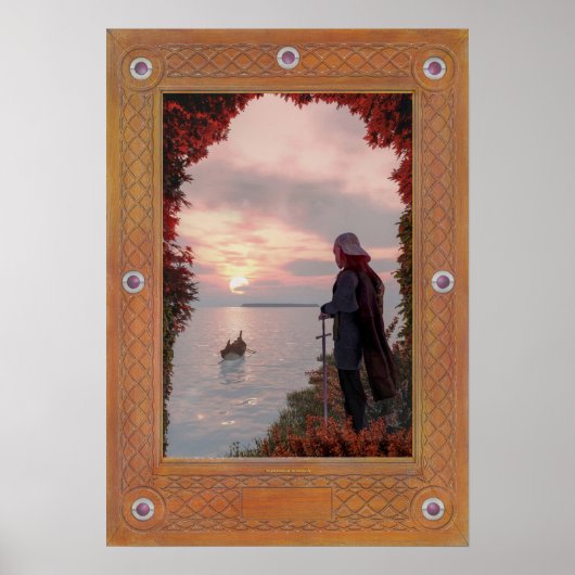 Poster Le passage d'Arthur à Lundy, île d'Avalon (Devant)