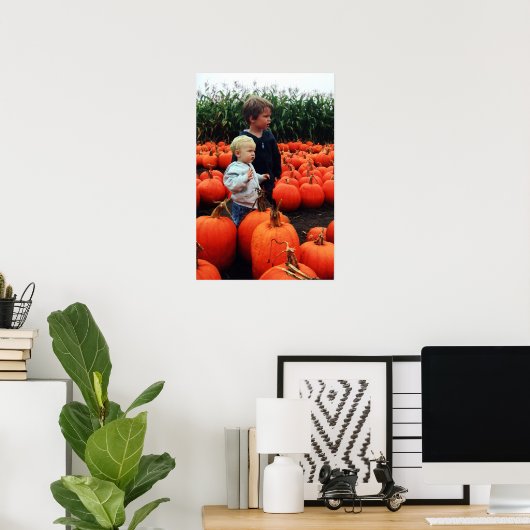 Poster Le patch Citrouille (Bureau à domicile)