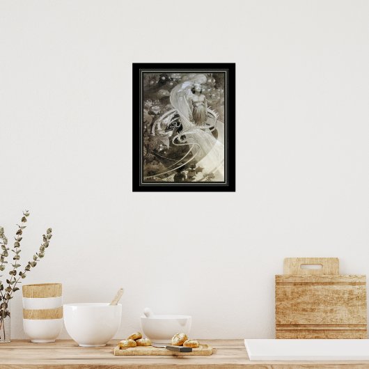 Poster "Le Pater" Alphonse Mucha Art Nouveau Imprimer (Cuisine)