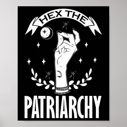 Poster Le Patriarcat Witchcraft Phase Lune Feminist Witc (Devant)
