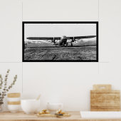 Poster Le Patricien, le plus grand avion à passagers 1929 (Cuisine)