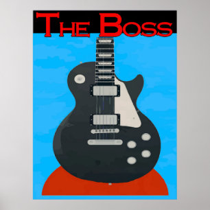 Poster Le patron, guitare