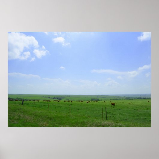 Poster Le paysage du Kansas (Devant)