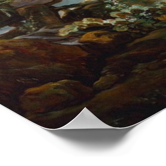 Poster le paysage idyll rococo de francois boucher shephe (Coin)