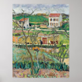 Poster Le paysage pluvieux de Bonnard (Devant)