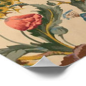 Poster Le Peacock Motif Art Nouveau (Coin)